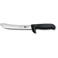 Кухонний ніж Victorinox Fibrox Butcher Vx5.7603.18L, 18 см, з чорн. ручкою