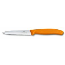 Кухонный нож Victorinox SwissClassic Paring Vx6.7736.L9 , 10 см, с оранж. ручкой