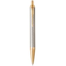 Ручка шариковая Parker IM 17 Premium Warm Silver GT BP 24 132 позол. 