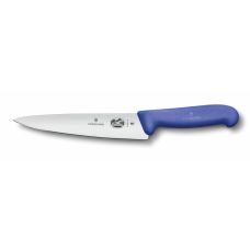 Кухонный нож Victorinox Fibrox Carving, 19 см, с син. ручкой