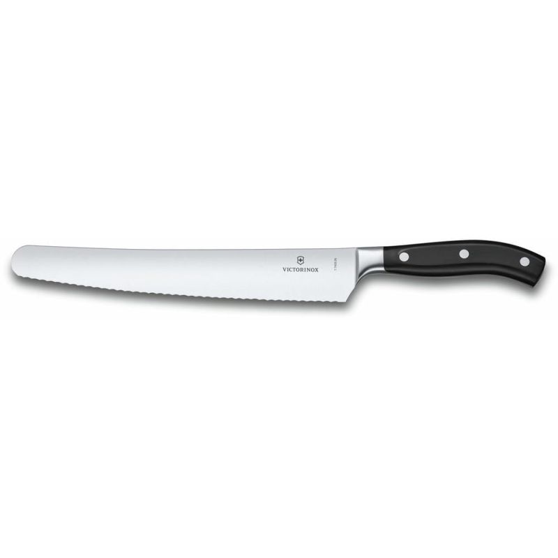 Кухонный нож Victorinox Grand Maitre Bread 7.7433.26G для хлеба, 26 см, с черн. ручкой, в подар.упак.