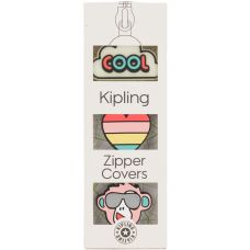 Комплект із трьох брелків для молнии Kipling Style-It BTS Pullers Mix Cool Heart Monk Ріж. (4x3x1,1см)