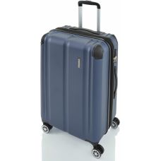 Валіза Travelite City на 4 колесах M exp. Син. (78/86л,3,9кг) (44x68x28см)