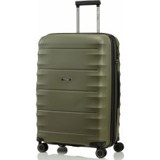 Валіза Titan Highlight на 4 колесах M exp. Хакі (50/70л,3,2кг) (46x67x28см)