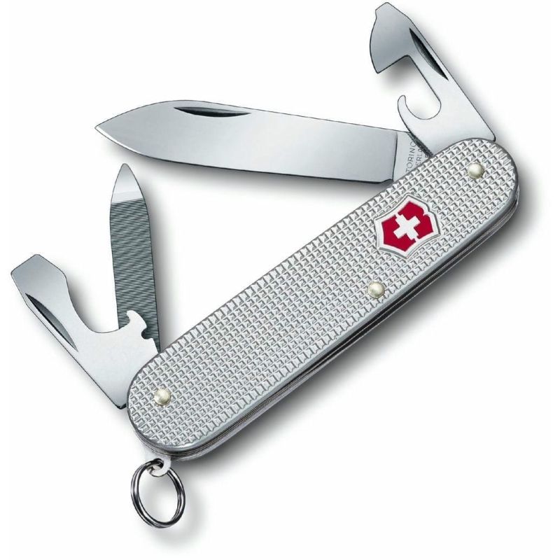 Нож Victorinox Cadet Vx0.2601.26 84 мм/9 функций/рифл., серебр.