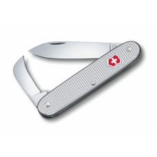 Нож Victorinox Swiss Army 2 93мм/2функ/рифл/серебристый