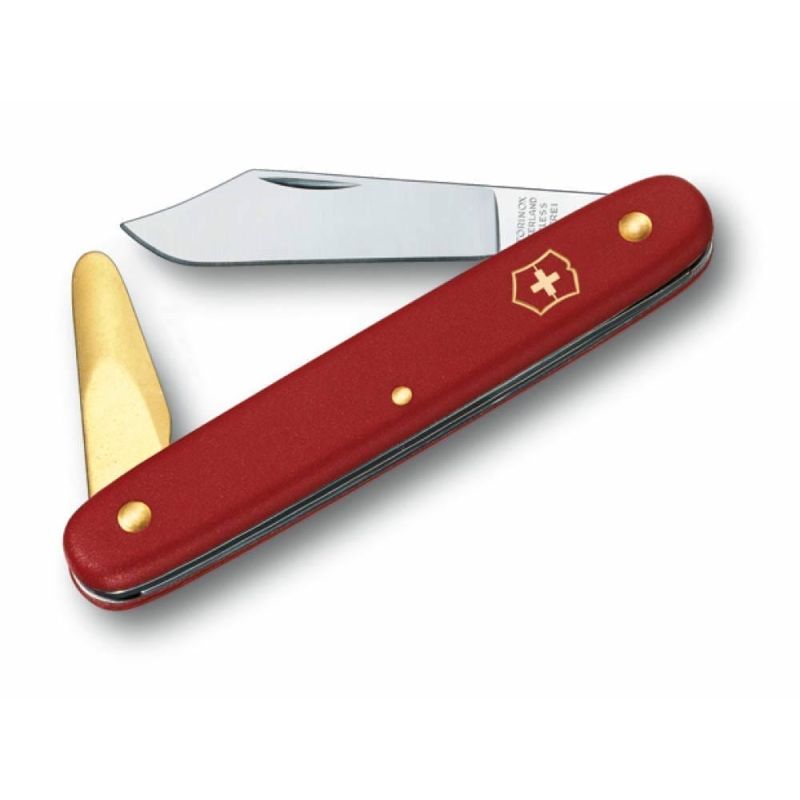 Нож Victorinox Budding 2 садовый 100мм/2функ/матовый красный Нож Victorinox Budding 2 садовый 100мм/2функ/матовый красный
