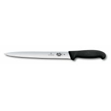 Кухонний ніж Victorinox Fibrox Sausage, 25 см, з чорн. ручкою