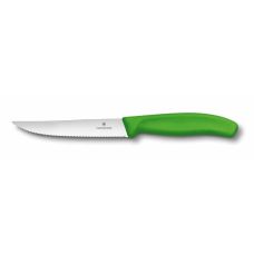 Кухонный нож Victorinox SwissClassic Steak&Pizza Vx6.7936.12L4 ,12 см, с зел. ручкой