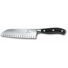 Кухонный нож Victorinox Grand Maitre Santoku Vx7.7323.17G, 17 см, с черн. ручкой, в подар.упак.