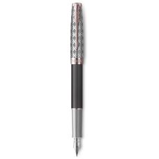 Ручка перова Parker Sonnet 17 Metal & Grey Lacquer 68 211 рож. позол.