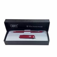 Набір Victorinox Classic (ніж Classic SD 58мм/7функ + ручка Cross BP), червоний, футляр