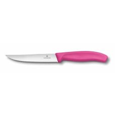 Кухонний ніж Victorinox SwissClassic Steak&Pizza Vx6.7936.12L5, 12 см, з рож. ручкою