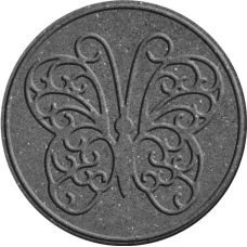 Декор для дорожек для сада, диам.45 см, серый, Декор для дорожек для сада, диам.45 см, серый,