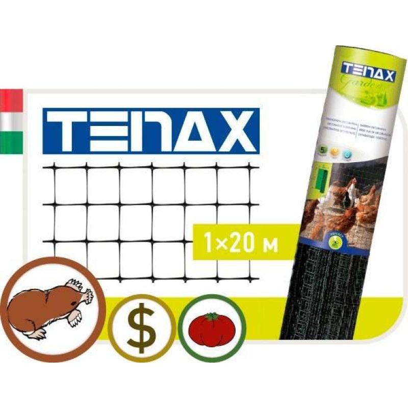 Сетка полимерная Tenax "Защита от кротов" черная (1х20 м)