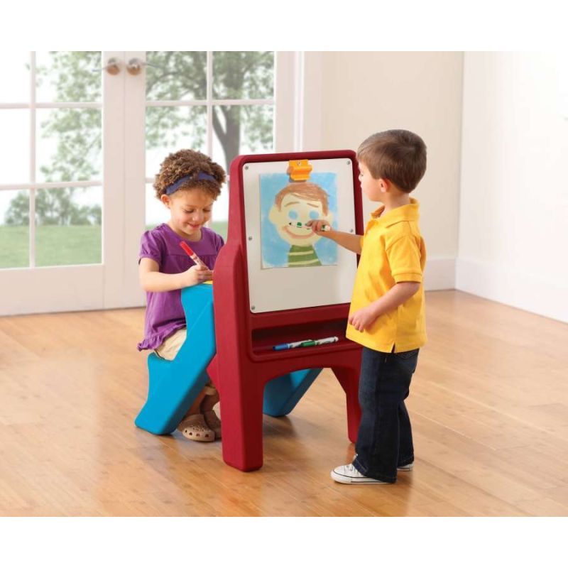 Парта з сидінням та дошкою для творчості "ART EASEL", 84х51х61 см