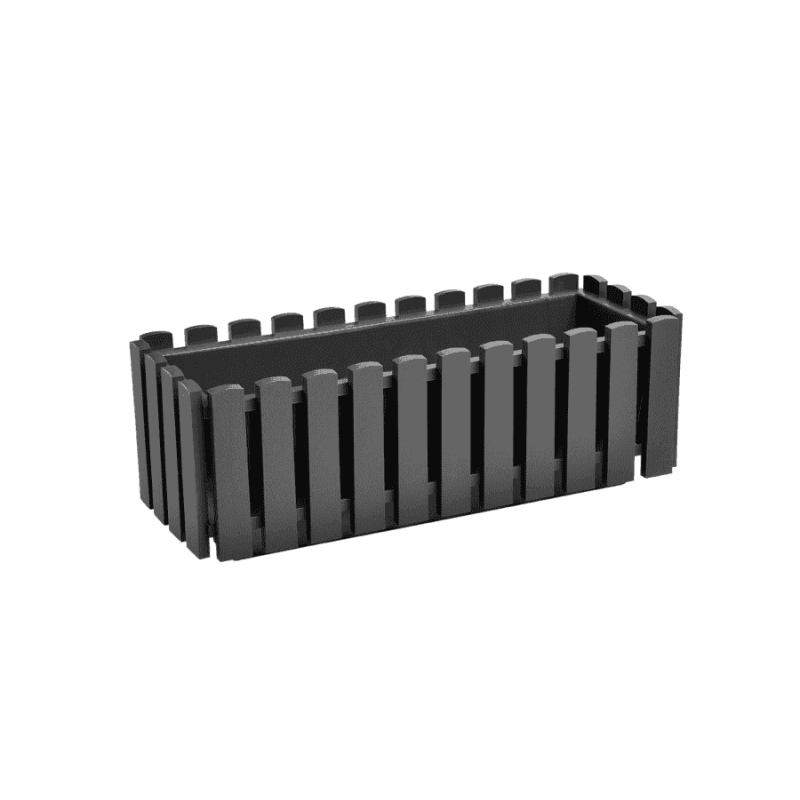 Кашпо Plastkon "Fency" 50 см, антрацит