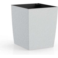 Квітник Plastkon ELIOT Stone 25x25 см білий