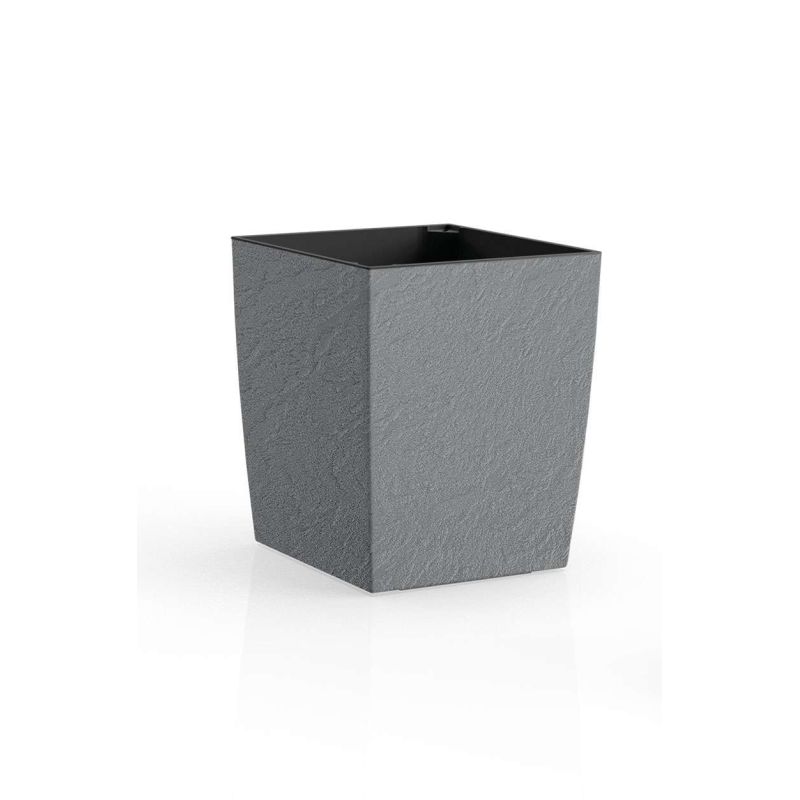 Цветник Plastkon ELIOT Stone 25x25 см серый