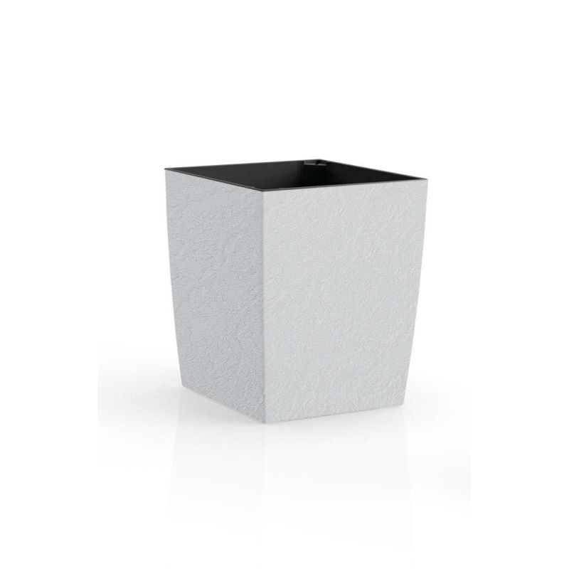 Цветник Plastkon ELIOT Stone 30x30 см белый