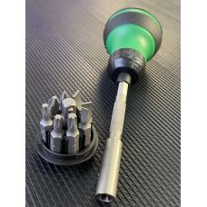 Трещеточная отвертка-мини TOPTUL 9-в-1 GAAR1101