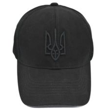 Кепка військова ЗСУ герб чорна (RA8962)