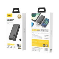 Power Bank Aspor A336 Fast Charge 20000mAh (2USB/Type-C/Micro/22.5W)- черный (900183)