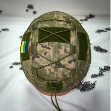 Кавер Kirasa на шолом с козирком Ballistic Helmet KC-HM001 піксель (Арт.KI604)