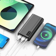 Power Bank Aspor A336 Fast Charge 20000mAh (2USB/Type-C/Micro/22.5W)- черный (900183)