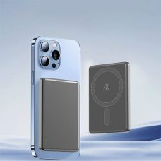 Power Bank Aspor A381 Magnetic Wireless 5000mAh (Type-C/20W)- серый (900154)