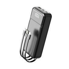 Power Bank Aspor A316 Fast Charge 20000mAh (USB-C/USB/Type-C/Lightning/22.5W)- чорний (900146)