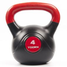 Гиря виниловая Toorx PVC 4 кг Black/Orange (KRP-4)