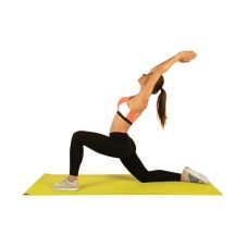Коврик спортивный Toorx Yoga PVC 173 х 60 х 0,6 см для йоги и фитнеса Viola/Antracite (MAT-177)