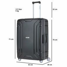 Чемодан CarryOn Steward (L) Black (502324)