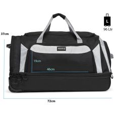 Сумка дорожня на колесах TravelZ Wheelbag Doubleloader black  (603098)