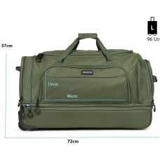 Сумка дорожная на колесах TravelZ Wheelbag Doubleloader green (603099)