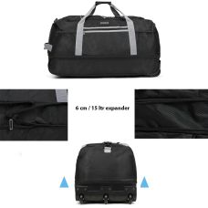 Сумка дорожная на колесах TravelZ Wheelbag Doubleloader foldable black (603096)