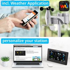 Метеостанція Bresser Professional WIFI Weather Centre 7in1 без датчиків (7902541)