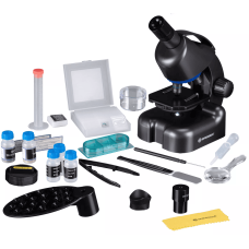 Микроскоп Bresser Junior CM-04 100x-900x Black с набором для опытов и адаптером для смартфона (14951)
