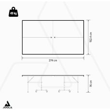 Теннисный стол Joola Outdoor J100A Grey (11647)