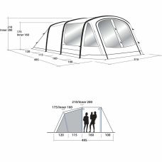 Палатка Outwell Rosedale 5PA Green (111179)