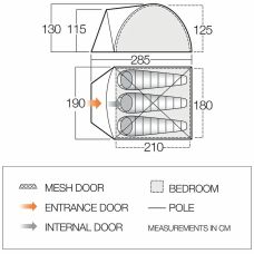 Палатка Vango Tay 300 Treetops (TERTAY T15165)