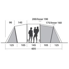 Намет шестимісний Easy Camp Huntsville Twin 600 Green/Grey (120409)