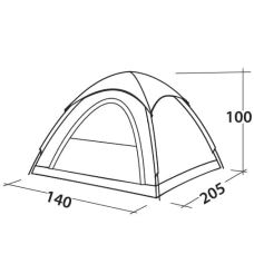 Палатка двухместная Easy Camp Comet 200 Rustic Green (120404)