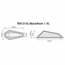 Палатка Highlander Blackthorn 1 XL HMTC (TEN131XL-HC)