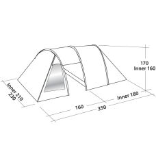 Палатка трехместная Easy Camp Galaxy 300 Rustic Green (120390)