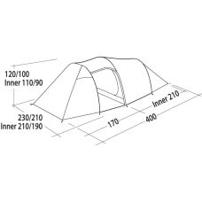 Палатка четырехместная Easy Camp Magnetar 400 Rustic Green (120416)