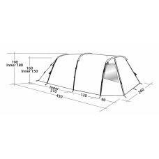 Палатка четырехместная Easy Camp Huntsville 400 Green/Grey (120406)