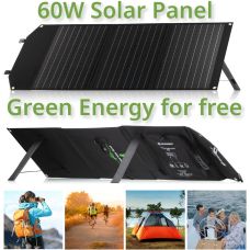 Портативное зарядное устройство для солнечной панели Bresser Mobile Solar Charger 60 Watt USB DC (3810050)