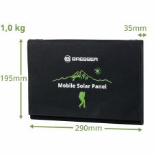Портативное зарядное устройство для солнечной панели Bresser Mobile Solar Charger 21 Watt USB DC (3810030)